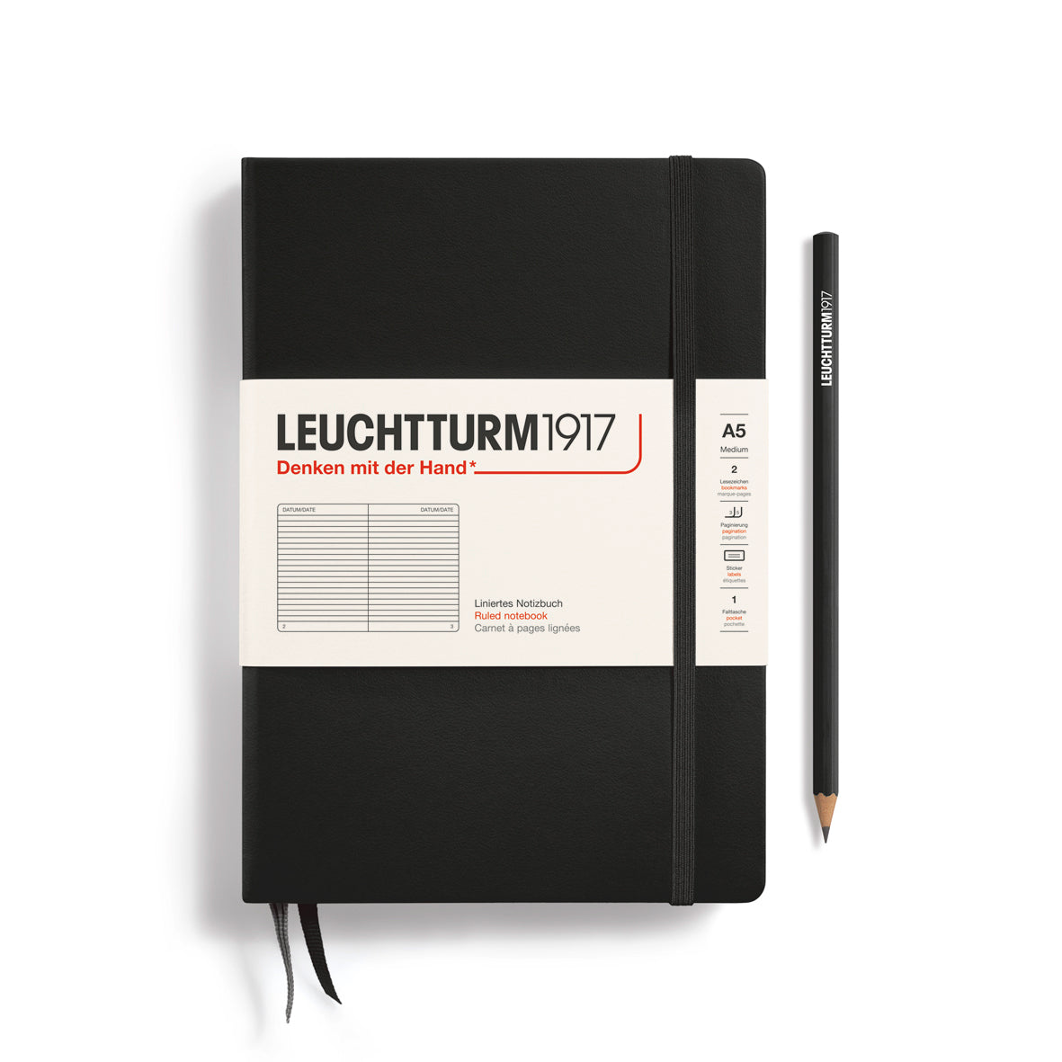 Leuchtturm A5 Ruled Notebook