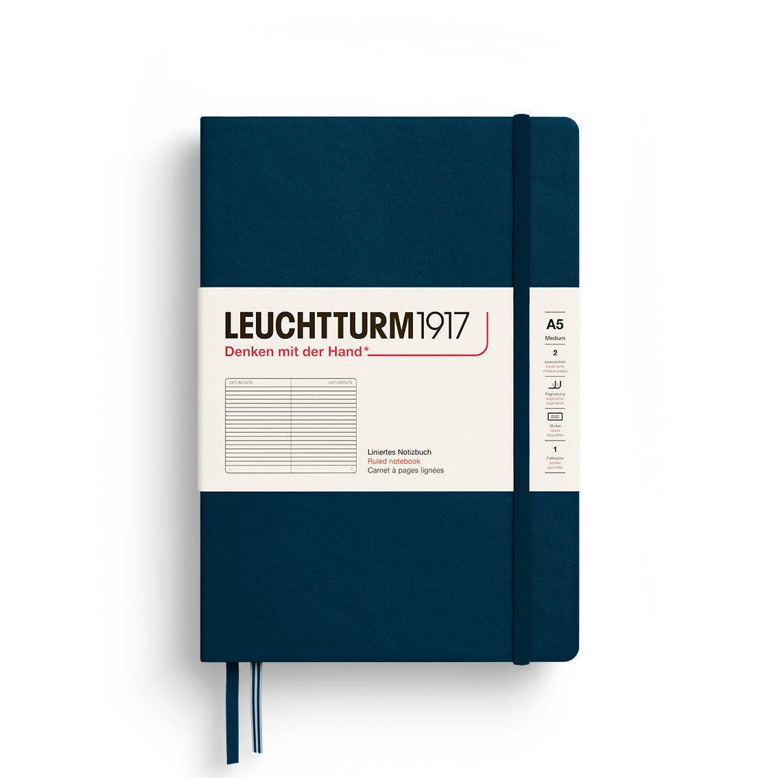 Leuchtturm A5 Ruled Notebook