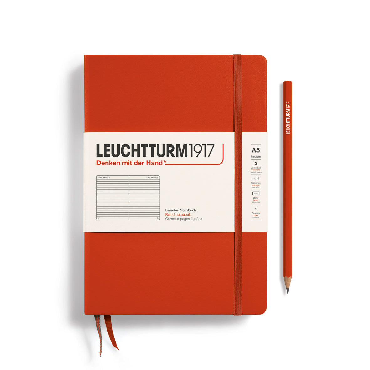 Leuchtturm A5 Ruled Notebook