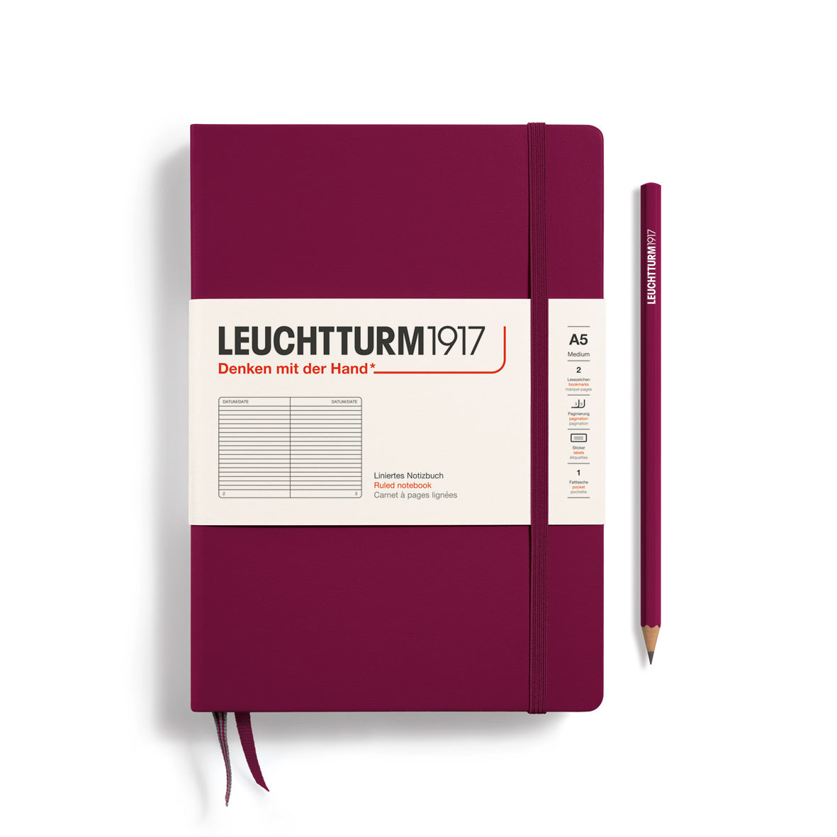 Leuchtturm A5 Ruled Notebook