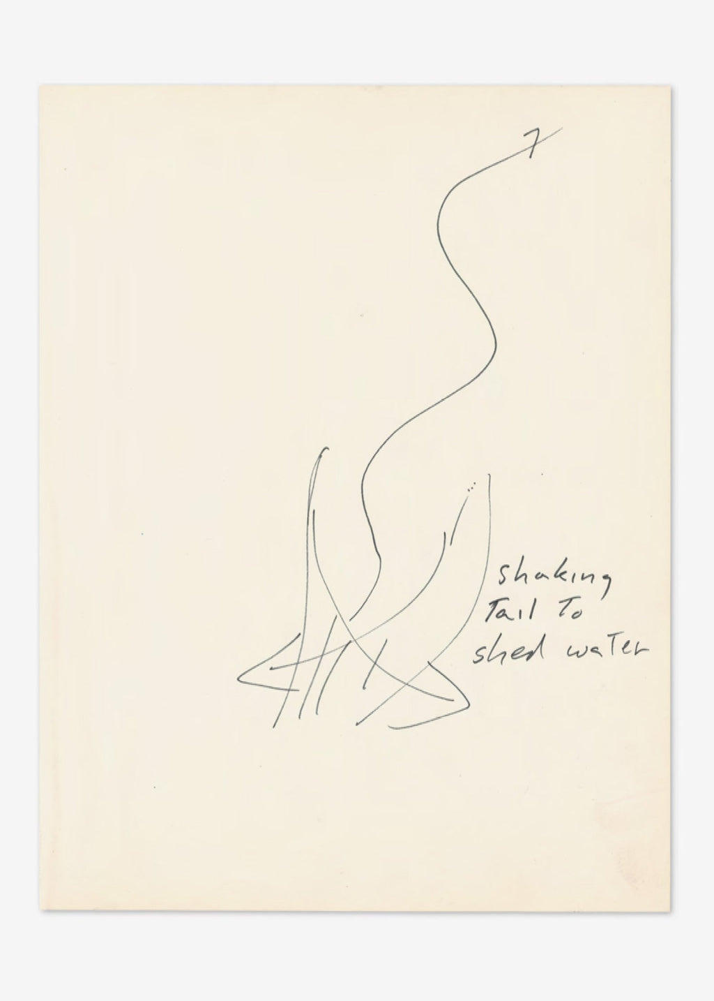 Simone Forti: Postcard (Shaking Tail)