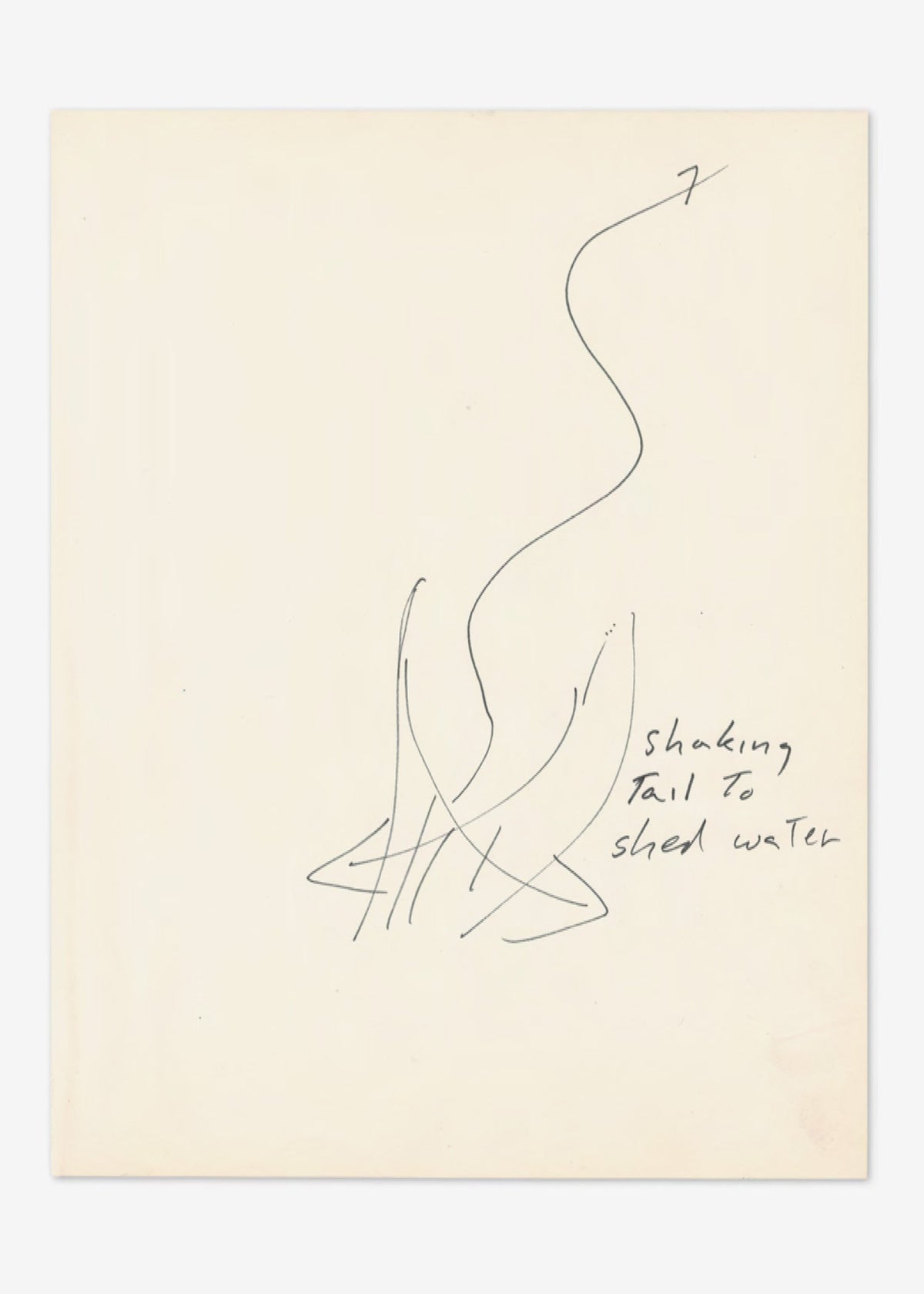 Simone Forti: Postcard (Shaking Tail)