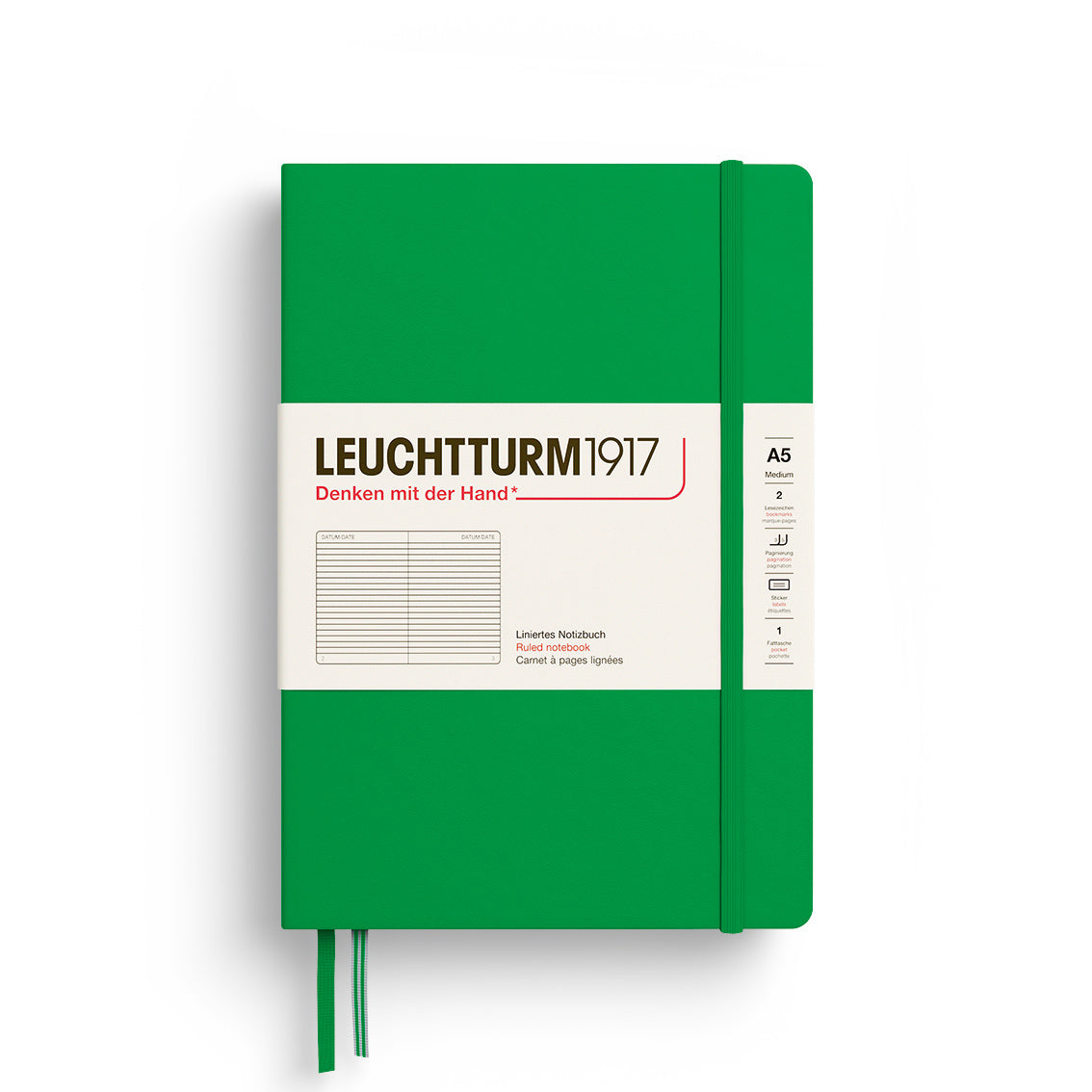 Leuchtturm A5 Ruled Notebook