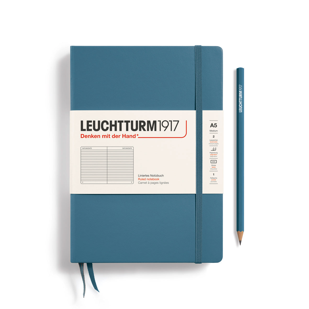 Leuchtturm A5 Ruled Notebook