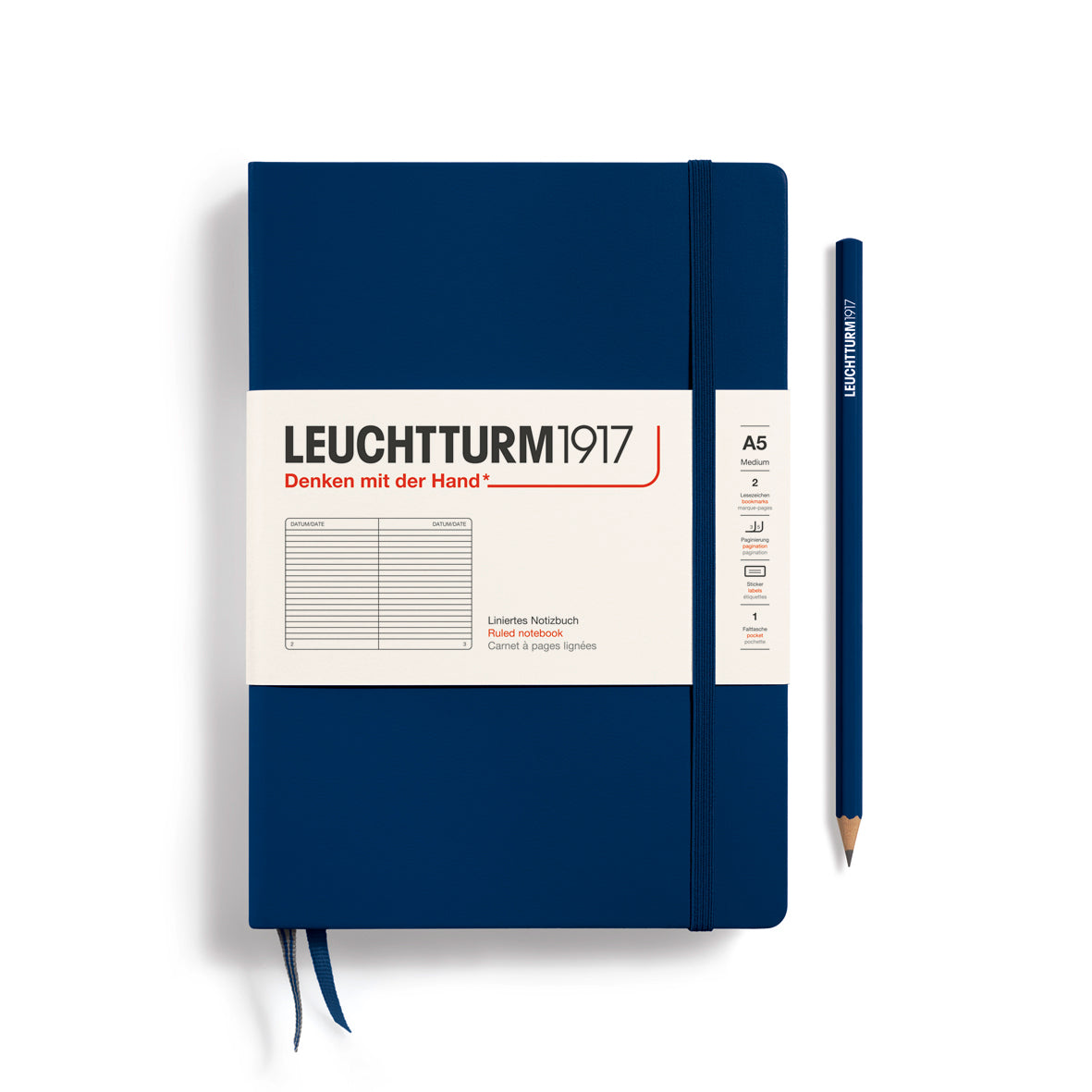 Leuchtturm A5 Ruled Notebook